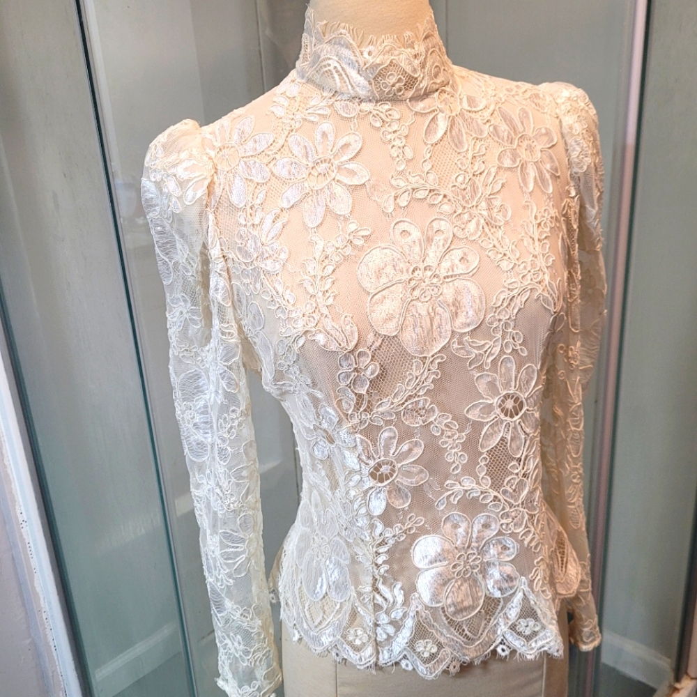 Victorian style lace top